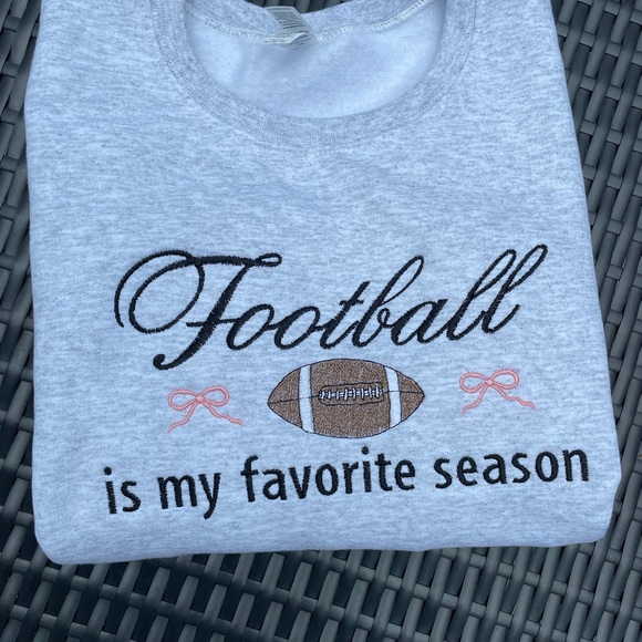 Jerzees Sweaters - Jerzees Gray Football Season Women's Sweater